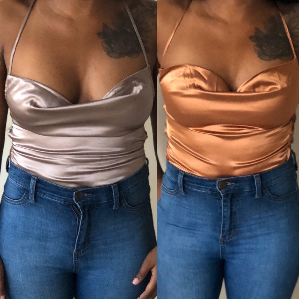 Satin Bodysuits